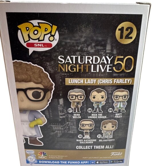 Funko Pop SNL Lunch Lady Chris Farley Figure Target Exclusive Collectible #12 - Picture 2 of 7